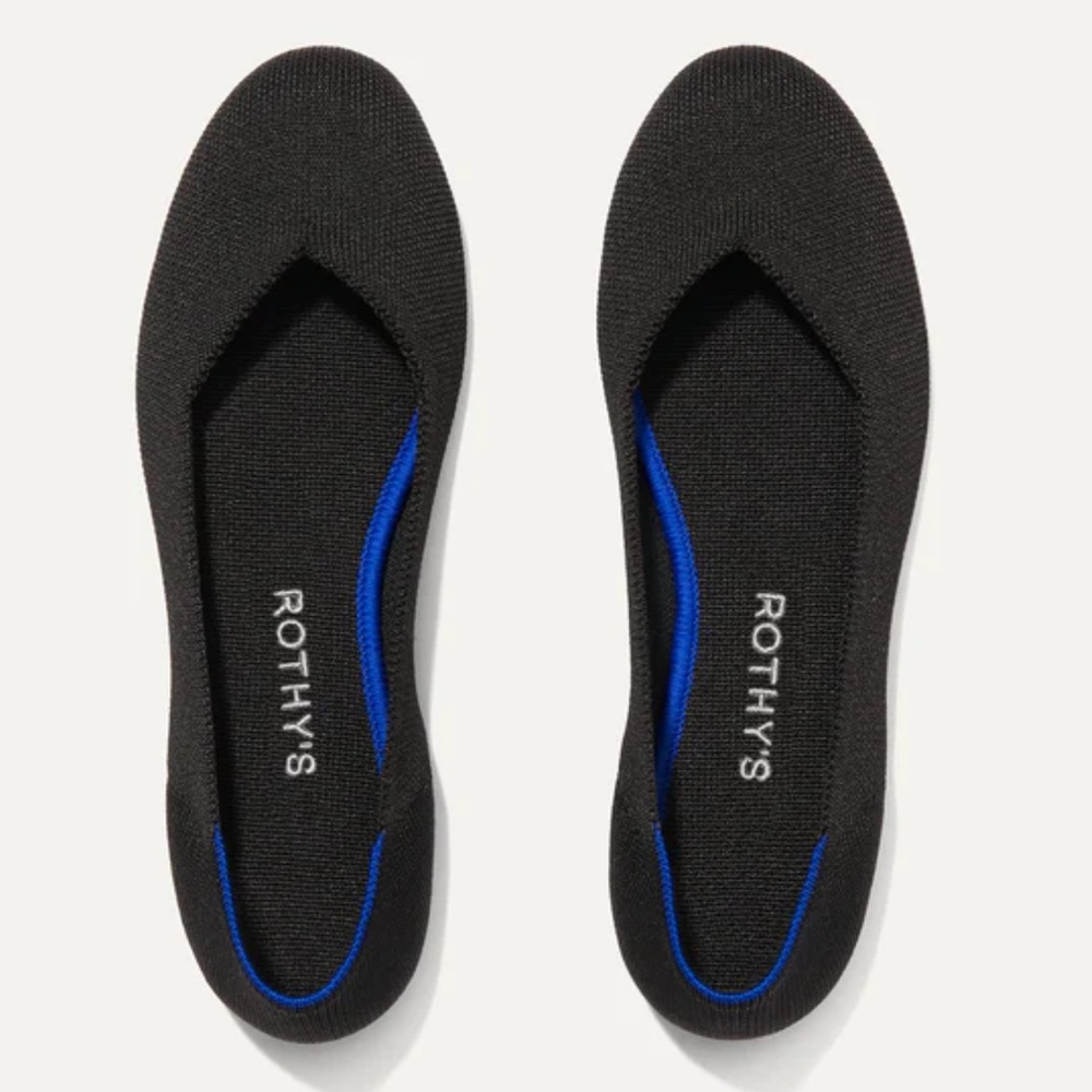 Rothy’s The Flat in black size 8.5